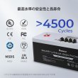 画像6: スマート リン酸鉄リチウムイオンバッテリー 48V 50Ah (6)